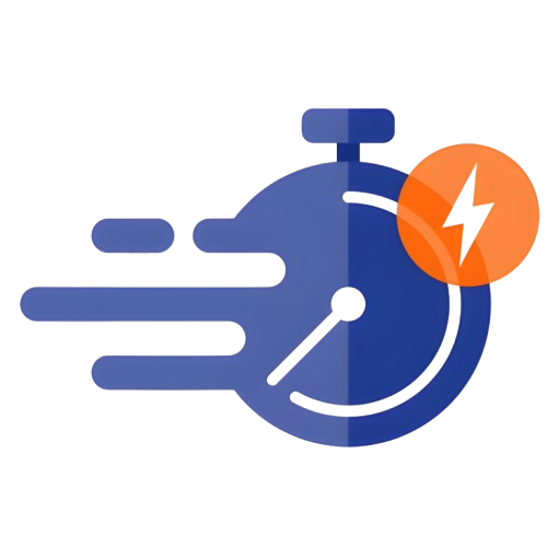 Lightning bolt icon representing fast service delivery